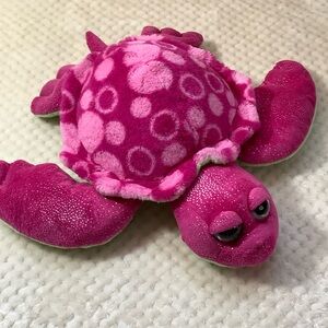 Wild Republic Plush Sweet and Sassy Sea Turtle Pink Green Stuffed Animal READ